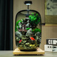 生態(tài)微景觀水培植物瓶創(chuàng)意擺件時來運(yùn)轉(zhuǎn)小魚缸diy辦公室桌面客廳 新款時來運(yùn)轉(zhuǎn)+定時植物燈【李白】