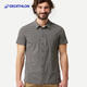 迪卡儂（DECATHLON）戶(hù)外速干男運動(dòng)休閑春夏男短袖襯衫【23年新】深灰色M-4775328