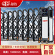 中豪智能廠家直銷電動伸縮門鋁合金電動大門學(xué)校小區(qū)工廠單位大門自動折疊推拉門平移門 黑金剛