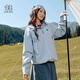 KOLON SPORT可隆露營風男女款2L寬版沖鋒衣休閑時尚防水夾克透濕防風耐磨