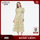 歌莉婭連衣裙女出游穿搭2025新款夏日多巴胺絕美小裙子1E5C4K690 8CD夏夢(mèng)金橘 M