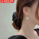 圣嵐仿珍珠耳釘女絕美小眾設(shè)計(jì)高級(jí)感復(fù)古小香風(fēng)氣質(zhì)耳飾個(gè)性百搭吊墜 金色珍珠耳飾