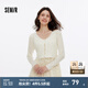 森馬（Semir）針織開(kāi)衫女短款蕾絲V領(lǐng)氣質(zhì)夏季2025新款溫柔蝴蝶結(jié)修身上衣 白色調(diào)00311 L