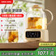 APIXINTL日本安本素1.2L全玻璃養(yǎng)生壺 家用燒水壺迷你煮茶壺 保溫一體辦公室多功能全自動花茶壺恒溫壺