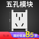公牛開(kāi)關(guān)插座面板118組合模塊空白開(kāi)關(guān)USB網(wǎng)線網(wǎng)絡(luò)118插座G04象牙白 一位五孔模塊