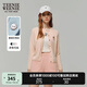 Teenie Weenie小熊針織開衫2025年春夏新款學(xué)院風(fēng)高智感圓領(lǐng)毛衣外套女空調(diào)衫 粉色 L