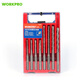 萬(wàn)克寶（WORKPRO）W124025N  電錘鉆頭圓柄兩坑兩槽混泥土鉆頭打墻8pc