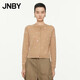 江南布衣（JNBY）秋冬美利奴羊毛針織開(kāi)衫重工蝴蝶珠片繡通勤小上衣5O8313410