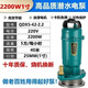 綠泉上海綠泉鑫蛙潛水泵220V家用3-4寸大流量灌溉農用高揚程抽水泵 1寸2.2KW40米揚程