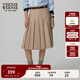 Teenie Weenie小熊秋季氣質(zhì)通勤中長(cháng)百褶裙優(yōu)雅時(shí)髦裙高智感裙子女 卡其色 S (160)