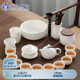 蘇氏陶瓷（SUSHI CERAMICS）羊脂玉白瓷功夫茶具套裝三才蓋碗泡茶壺茶洗大套禮盒裝節(jié)日禮物