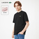 LACOSTE【王一博同款】法國鱷魚男裝25秋季新款休閑純棉寬松T恤TH7318 031/黑色 L 5