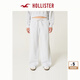 HOLLISTER25春夏baggy慵懶歐若風(fēng)抓絨運(yùn)動衛(wèi)褲長褲女裝KI347-5022淺灰色M (74A)短版