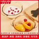 LeBoLeBo玻璃碗酸奶碗沙拉碗大湯面碗家用微波爐專(zhuān)用加熱器皿食品級耐高溫 帶耳碗 2只裝 微波爐烤箱可用