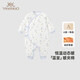 英氏（YEEHOO）夾棉連體衣動(dòng)態(tài)恒溫嬰兒衣服秋冬保暖新生兒衣服精梳棉寶寶爬服