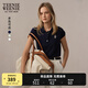 Teenie Weenie小熊女裝毛衣2025夏季新款簡(jiǎn)約休閑清新通勤POLO短袖 藏青色 S