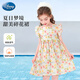 迪士尼女童裙子夏2025新款公主裙碎花裙兒童連衣裙PBZPL3053 玫瑰粉 150