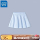 真維斯兒童運動衣套裝2025新款女童網(wǎng)球服背心薄款短裙中大童休閑夏裝 【防走光半身裙】藍色 140 【56-68斤】品牌保證
