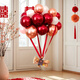 靚赫結婚熱氣球小熊飄空訂婚場(chǎng)景裝飾品新房求婚浪漫布置婚慶用品大全