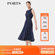 PORTS寶姿女裝春季新款氣質(zhì)通勤百褶連衣裙女ALP8D083RPP087 丈青混色 S (4)