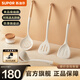 蘇泊爾（SUPOR）硅膠鍋鏟套裝炒菜鏟子漏勺 不粘鍋平底煎鍋 耐高溫護(hù)鍋鏟廚具套裝 套裝鏟勺 四件套【送掛架】