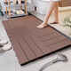 朗格戶(hù)外防腐木浴室地板速干防滑衛生間家用花園陽(yáng)臺防水隔水抬高墊 原木咖【環(huán)保無(wú)味 肌理防滑】 30×30cm/片【4片裝】