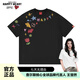 查爾斯桃心【王楚然同款】短袖t恤男女重磅創(chuàng)意卡通涂鴉純棉情侶圓領(lǐng)體恤 XL