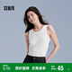 森馬（Semir）背心女短款蝴蝶結(jié)溫柔夏季2025時尚緊身繡花圓領(lǐng)上衣109325102001