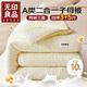 無印良品子母被二合一大豆被子學(xué)生宿舍秋冬被芯(3+5)8斤150x200cm拉鏈款