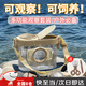 奴風(fēng)兒童昆蟲觀察盒收集器戶外探索工具捉蝌蚪捉昆蟲兒童養(yǎng)殖動植物盒 升級款【棕色雙鏡】觀察盒 送捕蟲器+鑷子+仿真動物+提繩