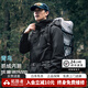 拓路者【青鳥沖鋒衣】硬殼男女戶外防風(fēng)防水三合一外套登山服透氣夾克 玄夜黑【抓絨內(nèi)膽】男款 L
