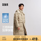 森馬（Semir）羽絨服男三防中長款外套2024撞色冬裝厚款情侶時尚109724113203