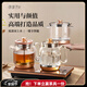 茶皇子（CHAHUANGZI）全自動(dòng)上水電熱燒水壺底部上水燒水煮茶一體機嵌入式茶臺燒水壺茶具電磁爐 1.2L 雙上水三合一：37*20cm