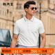 布先生抗皺免燙專利翻領(lǐng)T恤衫春夏吸汗速干男短袖AT12075清倉 白色 L (175)