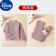迪士尼男女童保暖內衣套裝內膽羊毛棉服中大童校服神器秋冬季內穿加厚兒 紫色長(cháng)袖+褲子 110cm 適合身高90-100cm