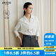 艾諾絲雅詩(shī)【商場(chǎng)同款】2025秋季新品通勤百搭匹馬棉純棉襯衫上衣女40725003 白色 M