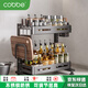 卡貝（cobbe）廚房置物架調料架臺面廚具收納調味品儲物架子刀架多功能架子雙層