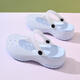 洛之潮新款女款洞洞鞋涼鞋護士鞋果凍厚底防滑拖鞋2024夏 淺藍色 37 運動(dòng)鞋碼