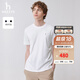 哈吉斯（HAZZYS）男裝 夏季款休閑通勤舒適短袖T恤男ASTZE0BBX51 米黃色OW L (175/96A 48)