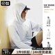 馬登工裝UPF50+戶外防曬衣男夏輕薄透氣皮膚衣男士防曬服釣魚外套原紗 皓月白 XL