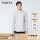 PORTS寶姿男裝春夏商務休閑襯衫棉質(zhì)格子襯衫MN8B023GFC030 SAND CHECK M