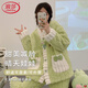 浪莎法蘭絨睡衣女加絨加厚珊瑚絨秋冬季家居服甜美可愛(ài)大碼女士套裝