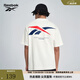 Reebok銳步官方24新品男女同款運動休閑寬松LOGO針織短袖T恤 24SRM425UGW1 白色 L