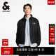 杰克·瓊斯（JACK&JONES）25年男裝春秋款外套男多色商務(wù)休閑夾克翻領(lǐng)100%純棉行政夾克短款 E40黑色 M