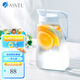 ASVEL 阿司倍鷺涼水壺耐熱冷水壺耐高溫水杯塑料果汁壺耐熱扎壺3.1L A8047-09大容量 3100ml （送杯刷)
