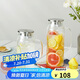 樂(lè)扣樂(lè)扣（LOCK&LOCK）涼水壺耐熱玻璃泡茶檸檬水果水杯子帶把家用大容量玻璃茶水杯1.2L