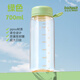 背包熊夏季水杯ppsu塑料杯女生高顏值便攜學(xué)生兒童上學(xué)杯子耐高溫隨手杯 綠色700ml【PPSU材質(zhì)-帶茶隔】