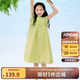 巴拉巴拉女童無袖連衣裙2024夏季網(wǎng)紗拼接甜美全棉蕾絲裙子潮208224111037