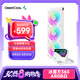 九州風神（DEEPCOOL）冰魔方360ARGB白色水冷散熱器（多維無限鏡像冷頭/預裝ARGB風扇/磁吸定位安裝/LT360ARGB白）