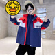 G.DUCKKIDS品牌童裝男童冬裝外套男孩沖鋒衣三合一可拆卸保暖兒童秋冬款風(fēng)衣 紅色 170